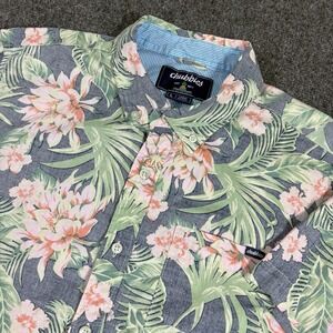Chubbies Shirt Mens Large Floral Hawaiian Button Up Stretch Short Sleeve Casual